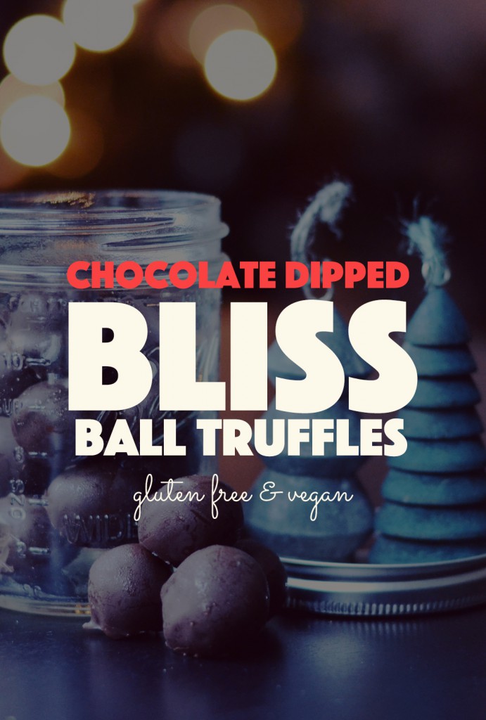 Vegan Chocolate Covered Bliss Ball Truffles | http://BananaBloom.com