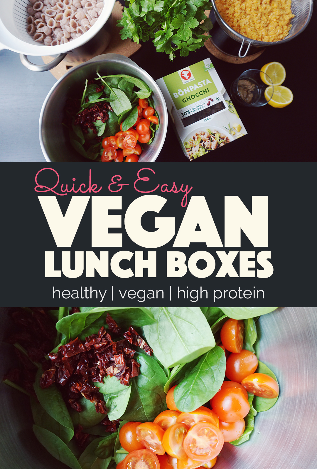 Easy Vegan Lunch Boxes | http//BananaBloom.com