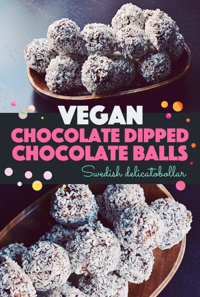 Chocolate Dipped Chocolate Balls | http://BananaBloom.com