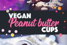 Easy 2-ingredient Vegan Peanut Butter Cups | http://BananaBloom.com
