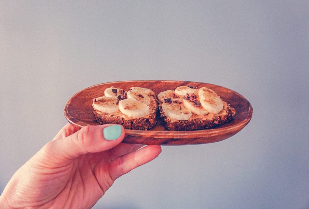 Peanut Butter Banana Toast | http://BananaBloom.com