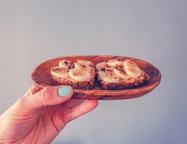 Peanut Butter Banana Toast | http://BananaBloom.com