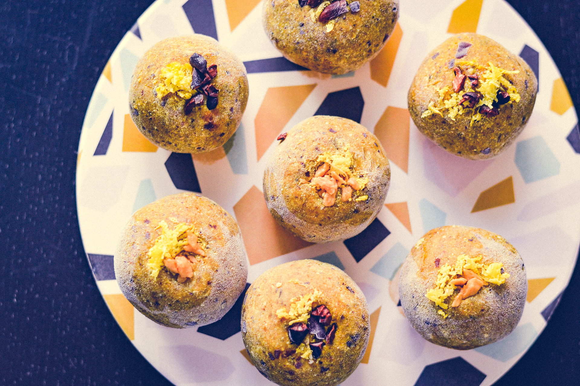 Golden Mylk Bliss Balls | http://BananaBloom.com