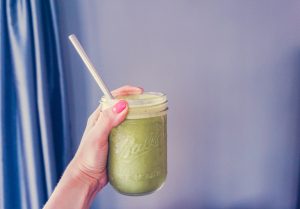 Iced Matcha Latte Shake | http://BananaBloom.com