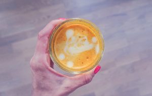 Golden Mylk Latte | http://BananaBloom.com